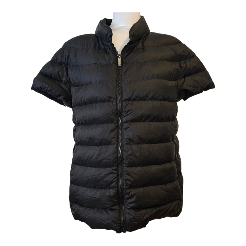 Martha Stewart Black Short-Sleeve Puffer Vest